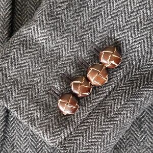 J. Crew Charcoal Herringbone Blazer